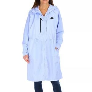 Adidas City Escape Windbreaker Blue Dawn Hooded Activewear XL Women